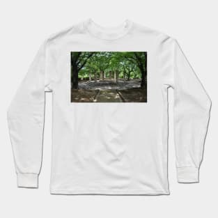 Himeji Castle Park Stone Octagon, Japan Long Sleeve T-Shirt